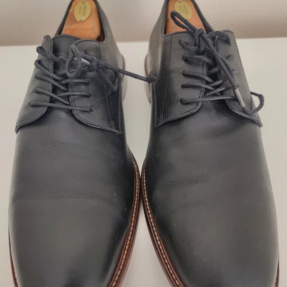 🔥ASTON GREY COLLECTION Men's 11.5 BLACK Wingtip Dress Shoes + Original Box - Picture 2 of 8